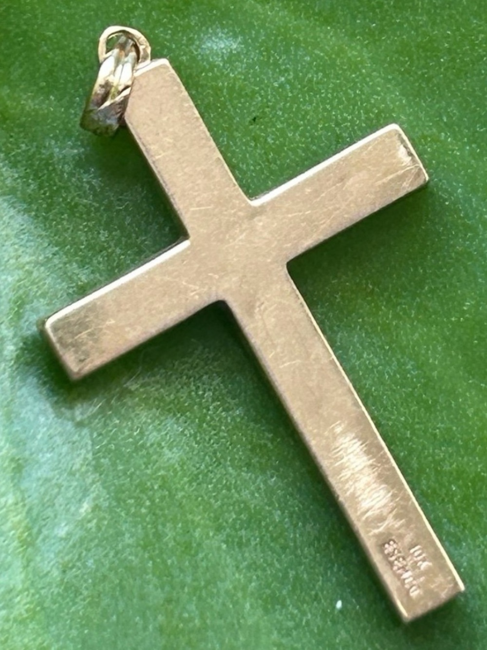 Vintage 10K real solid yellow gold esemco cross pendant not scrap - Picture 5 of 10